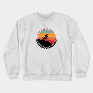 Bike Life Cyclist Pedal Hard Crewneck Sweatshirt